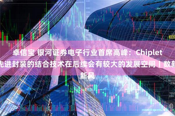 卓信宝 银河证券电子行业首席高峰：Chiplet和先进封装的结合技术在后续会有较大的发展空间丨数新风